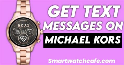 ️ How to GET TEXT MESSAGES on Michael Kors Smartwatch